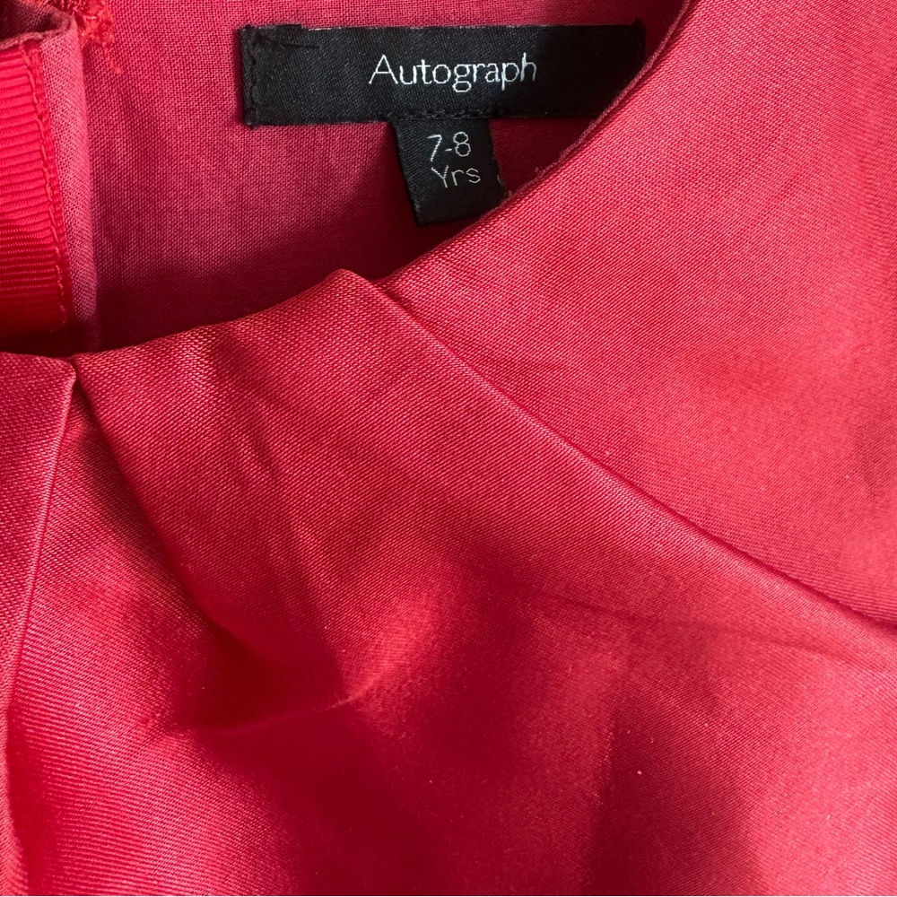 Autograph Red Satin Occassion Dress - Picture 7 of 10